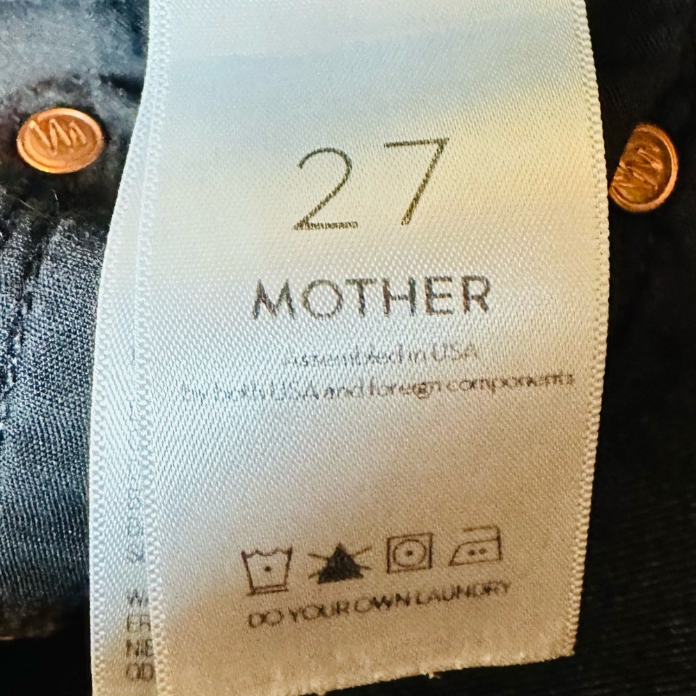MOTHER Looker Ankle Fray Supermoon Wash Size 27 - Picture 8 of 10